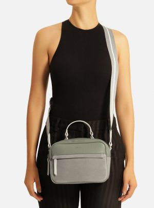 Bolsa Tiracolo Cinza Prione M?dia