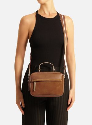 Bolsa Tiracolo Marrom Prione M?dia