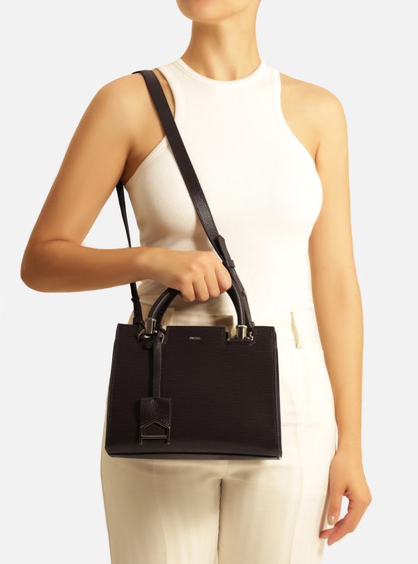 Bolsa Tote Marrom Couro Abraccio M?dia
