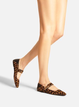 Sapatilha Animal Print Bico Quadrado