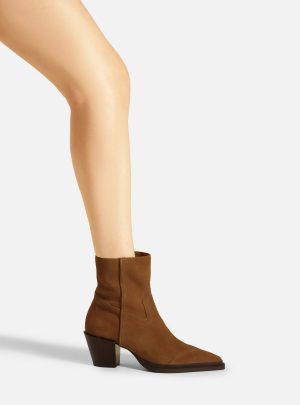 Bota Marrom Acamur?ada Cano Curto Western