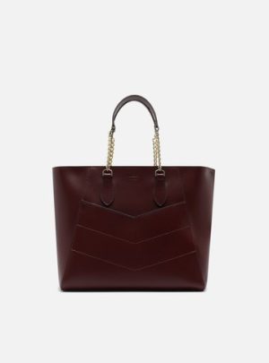Bolsa Tote Vermelha M?dia Costuras