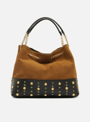 Bolsa Bucket Marrom Couro Acamur?ado Grande