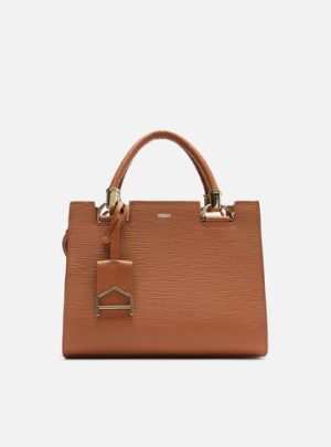 Bolsa Tote Marrom Couro Abraccio M?dia