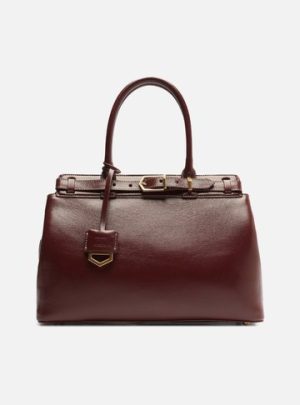 Bolsa Tote Vermelha Couro Grande Bag Charm Vict?ria
