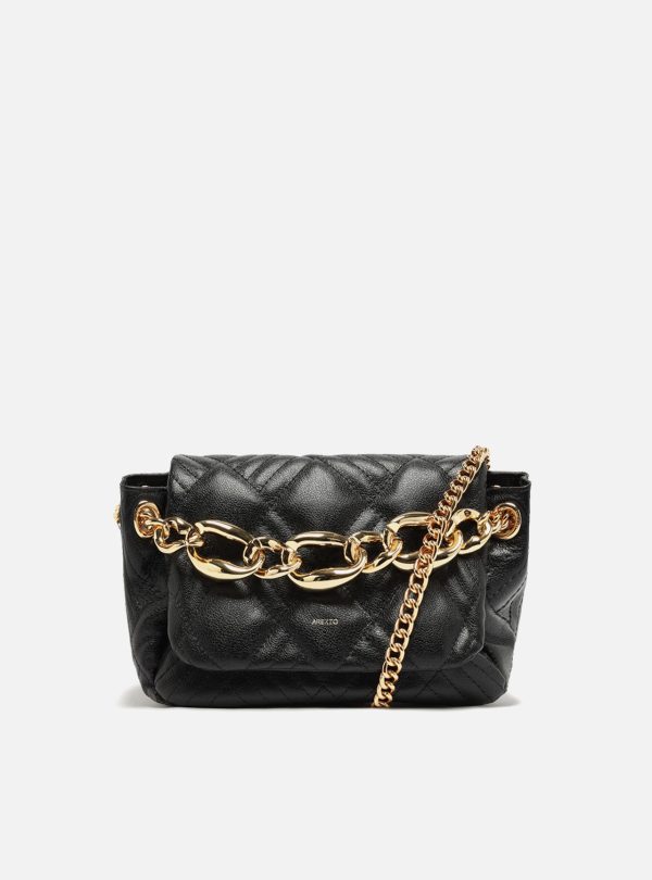 Bolsa Tiracolo Preta Couro Matelass? M?dia