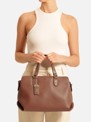 Bolsa Tote Caramelo M?dia Tag B?sica
