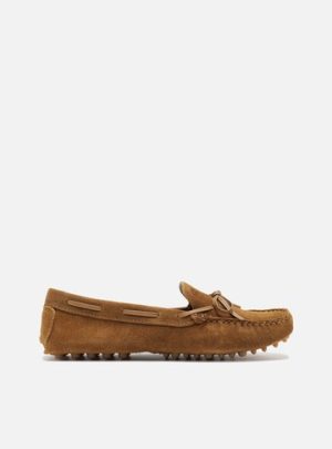 Mocassim Marrom Camur?a Sola Emborrachada Retr?