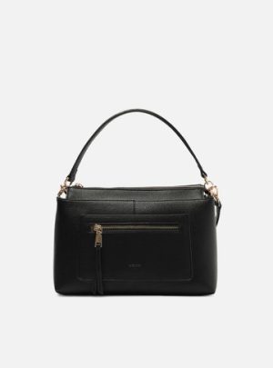 Bolsa Tote Preta M?dia Bolso Frontal