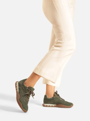 T?nis Verde Suede Mix Sola Emborrachada
