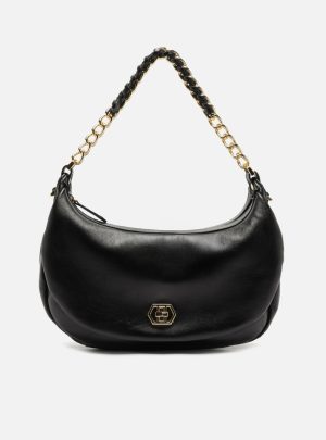 Bolsa Tiracolo Preta Couro Stella Grande