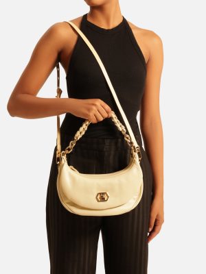 Bolsa Tiracolo Branca Couro Stella M?dia