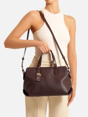 Bolsa Tote Marrom M?dia Tag B?sica