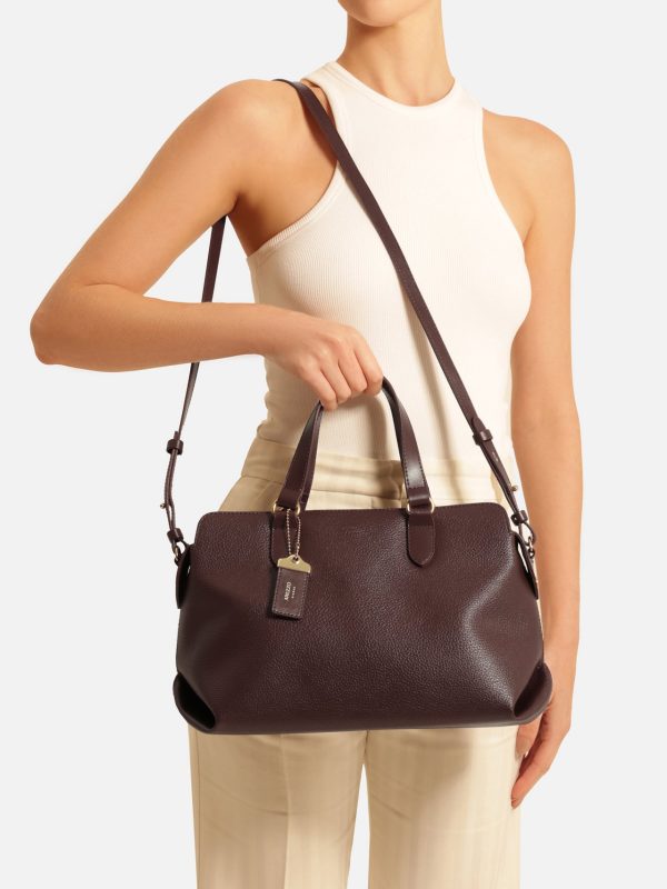 Bolsa Tote Marrom M?dia Tag B?sica
