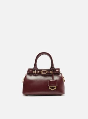 Bolsa Tote Vermelha Couro Pequena Bag Charm Vict?ria